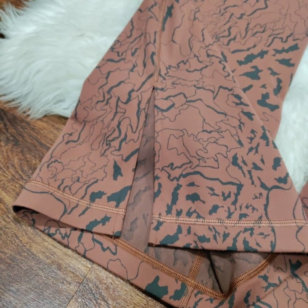 Lululemon Align Flared Bark Camo Pant Stretchy Comfy Workout Leggings - Picture 2 of 12